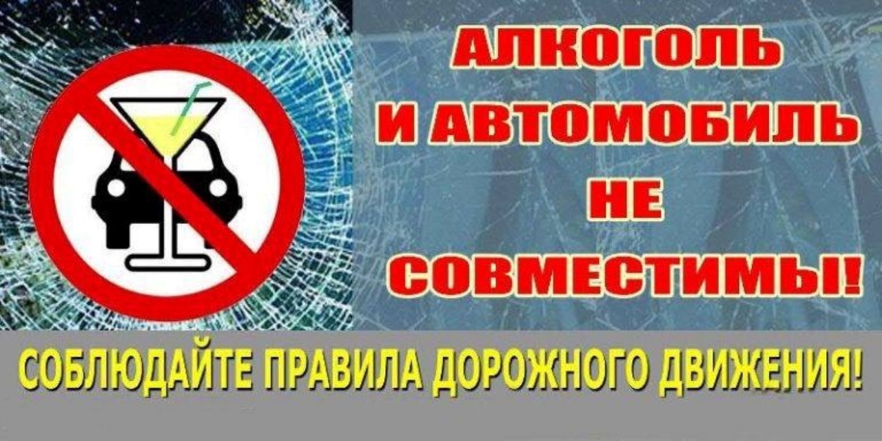 Алкоголь и автомобиль несовместимы.